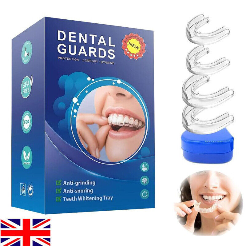 Mouth Guard for Teeth Grinding - 4 Pack, Moldable Night Guard for Bruxism &amp; Snor