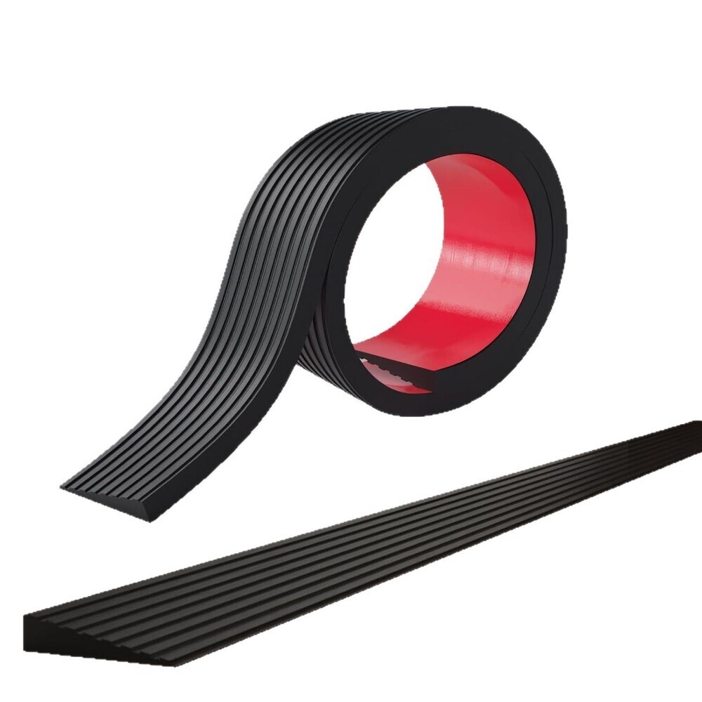 New Rubber Ramp 1M Doorway Threshold Ramp Self-adhesive Stair Anti Slip Tape