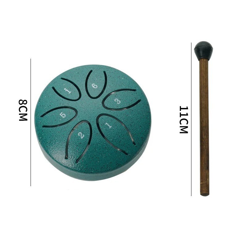 Inches 6 Note Drum Rain Drum for Outside Garden Steel Tongue Drum Rain Chime