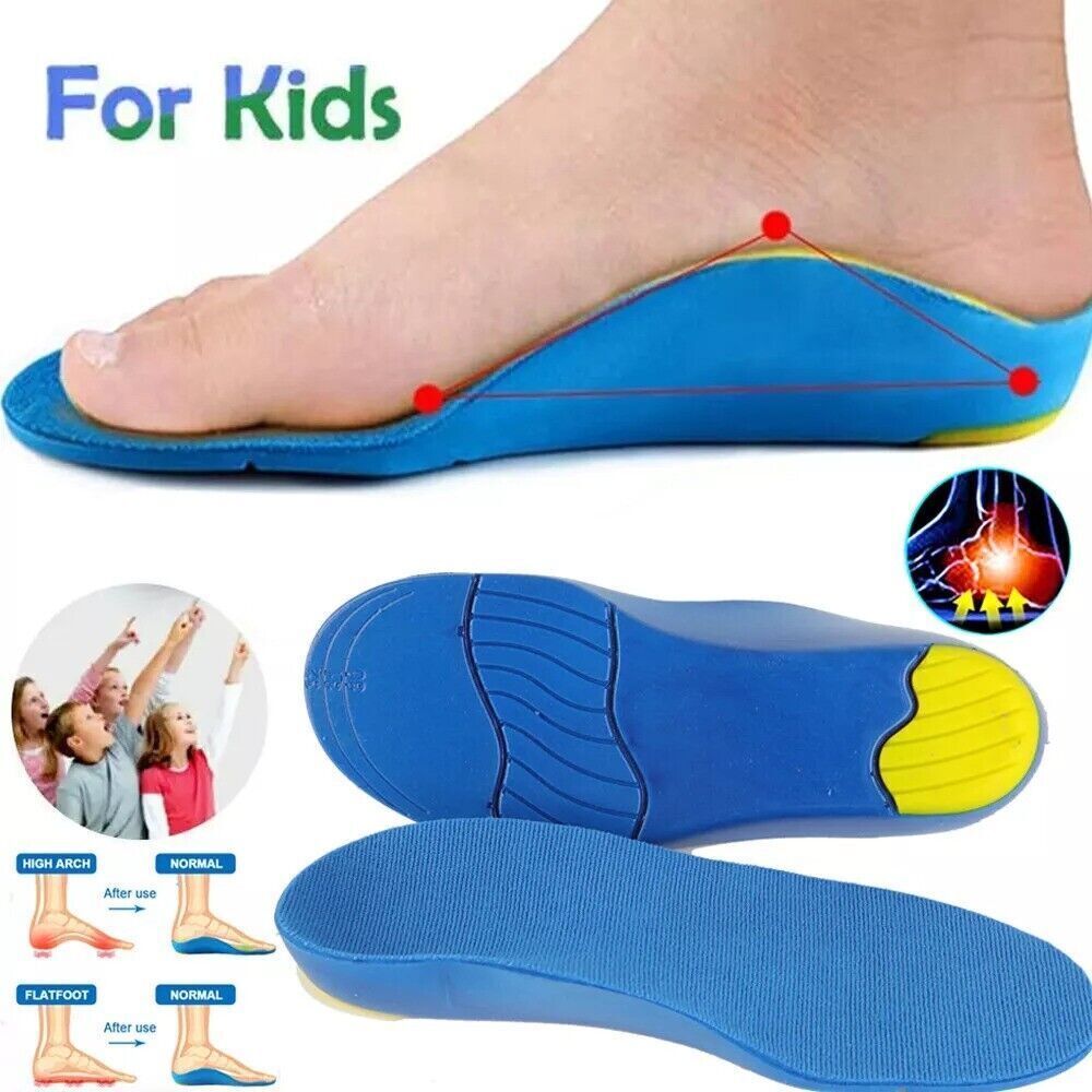 Kids Orthotic Support Shoe Insoles Plantar Fasciitis Cushioning Sport Inserts